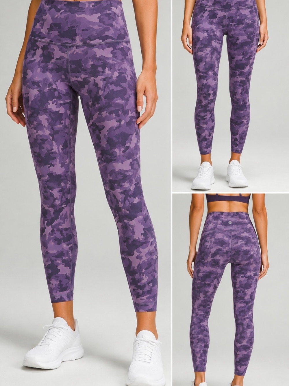 Lululemon purple camo Wunder Under leggings. 4